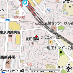 東京都足立区西新井栄町1丁目11-8周辺の地図