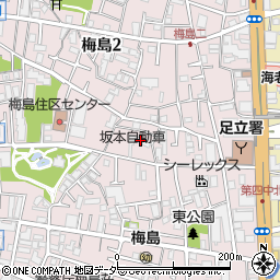 坂本自動車株式会社　足立営業所周辺の地図