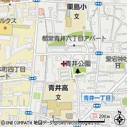 東京都足立区青井1丁目周辺の地図