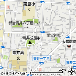 東京都足立区青井1丁目15周辺の地図