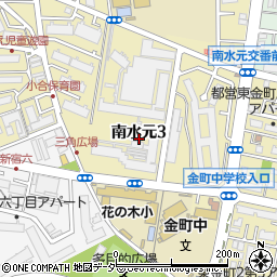 東京都葛飾区南水元3丁目周辺の地図