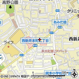 ピザハット　西新井店周辺の地図
