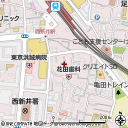 東京都足立区西新井栄町1丁目13-26周辺の地図