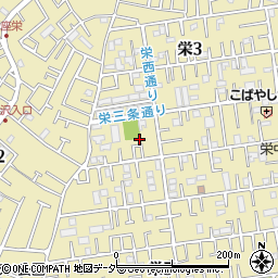 埼玉県新座市栄周辺の地図