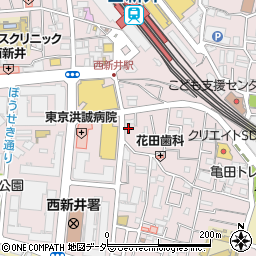 東京都足立区西新井栄町1丁目13-7周辺の地図