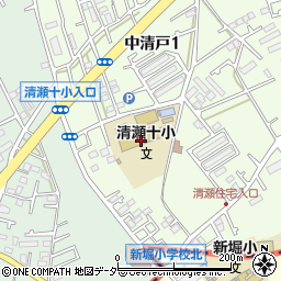 清瀬市立清瀬第十小学校周辺の地図