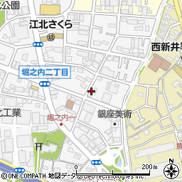 東京都足立区堀之内2丁目周辺の地図
