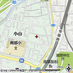 千葉県松戸市小山118周辺の地図
