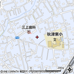 東京都東村山市秋津町周辺の地図