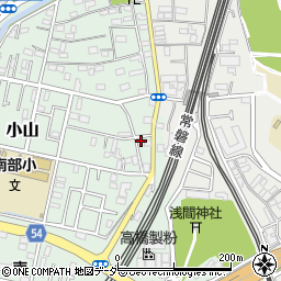 千葉県松戸市小山97-13周辺の地図
