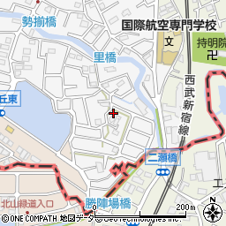 埼玉県所沢市久米36-2周辺の地図