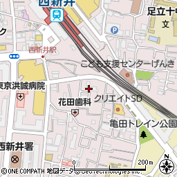 東京都足立区西新井栄町1丁目11-10周辺の地図