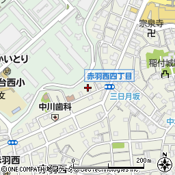 東京都北区赤羽西4丁目24周辺の地図