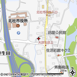 山梨県北杜市須玉町大豆生田483周辺の地図