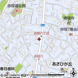 セブンイレブン板橋赤塚中央通り店周辺の地図