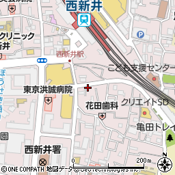 ナビパーク西新井栄町第１０駐車場周辺の地図