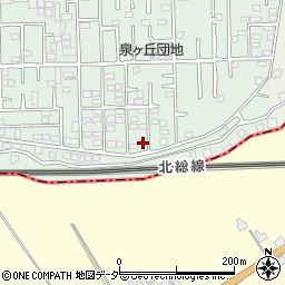 千葉県松戸市松飛台596-12周辺の地図