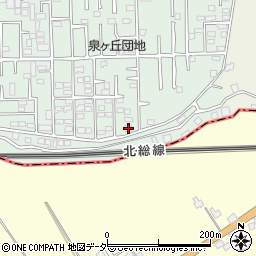 千葉県松戸市松飛台594-6周辺の地図