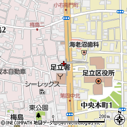 日建学院　足立区役所前校周辺の地図
