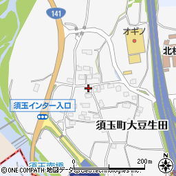 山梨県北杜市須玉町大豆生田1177周辺の地図