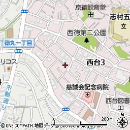 東京都板橋区西台3丁目周辺の地図