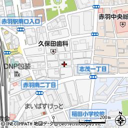 赤羽南自治会会館周辺の地図