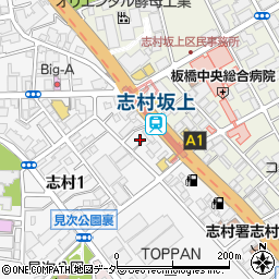 東京都板橋区志村1丁目13-11周辺の地図