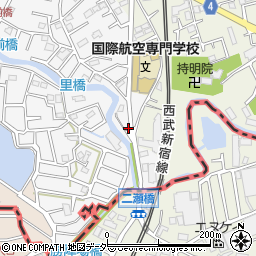 埼玉県所沢市久米352-4周辺の地図
