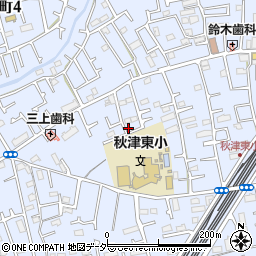 東京都東村山市秋津町4丁目38-38周辺の地図