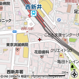 東京都足立区西新井栄町1丁目13-19周辺の地図