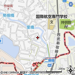 埼玉県所沢市久米50-14周辺の地図