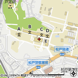 千葉大学　松戸地区事務部・松戸地区事務課・学務係周辺の地図