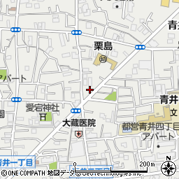 Ｄパーキング青井５丁目第１駐車場周辺の地図