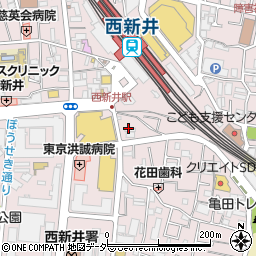 西新井サイクルパーク周辺の地図
