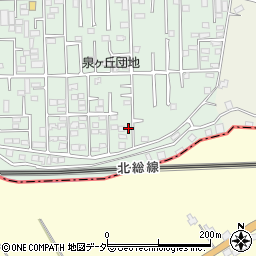 千葉県松戸市松飛台594周辺の地図