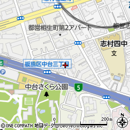 東京都板橋区相生町3-5周辺の地図