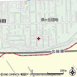 千葉県松戸市松飛台597-3周辺の地図