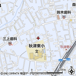 東京都東村山市秋津町4丁目38-62周辺の地図