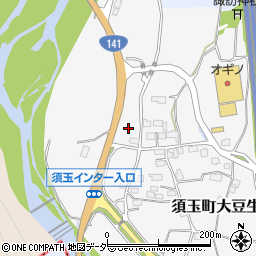 山梨県北杜市須玉町大豆生田1332周辺の地図