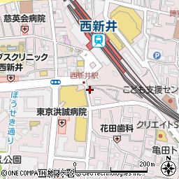 ニッポンレンタカー西新井西口駅前営業所周辺の地図