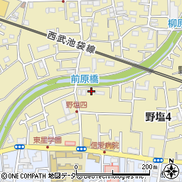 東京都清瀬市野塩4丁目108-1周辺の地図