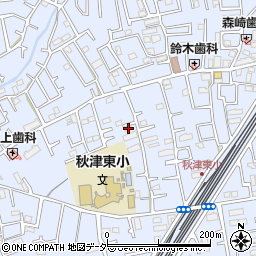 東京都東村山市秋津町4丁目38-9周辺の地図