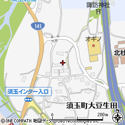 山梨県北杜市須玉町大豆生田1170周辺の地図