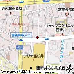 フュープラザ　西新井店周辺の地図