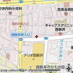 フュープラザ　西新井店周辺の地図