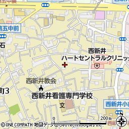 東京都足立区西新井本町1丁目6周辺の地図