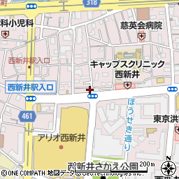 西新井アリオ前歯科周辺の地図