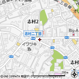 三徳志村店第一駐車場周辺の地図