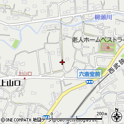 埼玉県所沢市上山口周辺の地図