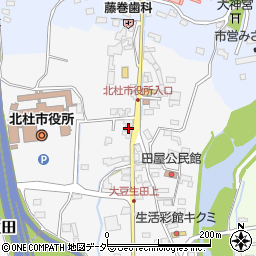 山梨県北杜市須玉町大豆生田678-3周辺の地図